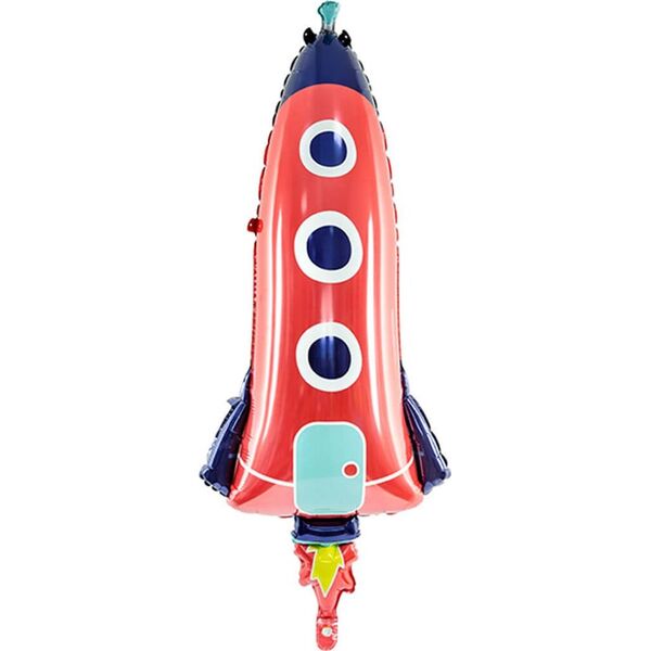 Party Deco Balon foliowy Rakieta - 44 x 115 cm - 1 szt. uniwersalny