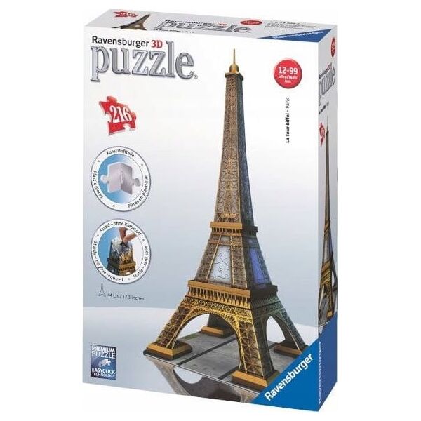 Ravensburger Puzzle 216 Elementów 3D Wieża Eifla