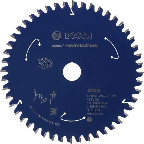 Bosch tarcza tnąca do laminatu 165x20x48z (2608644549)