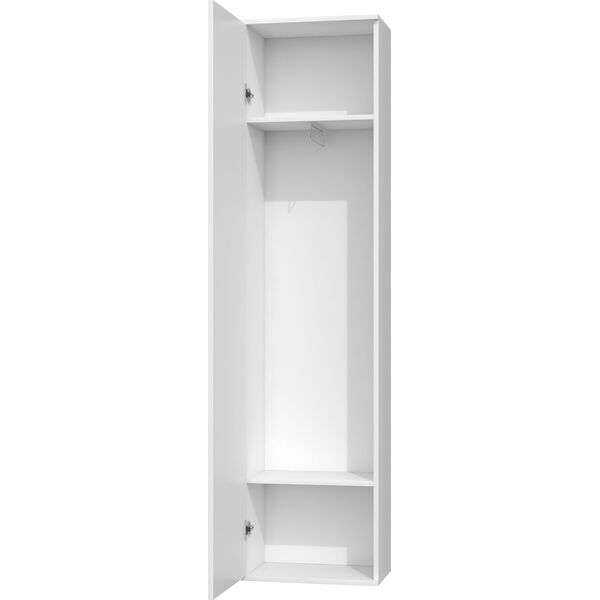 Topeshop SZAFA DUO LUSTRO WIESZAK PRZEDPOKÓJ BIEL MAT (DUO SZAFKA BIEL)