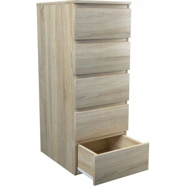 Topeshop KOMODA MALWA W5 - DĄB SONOMA