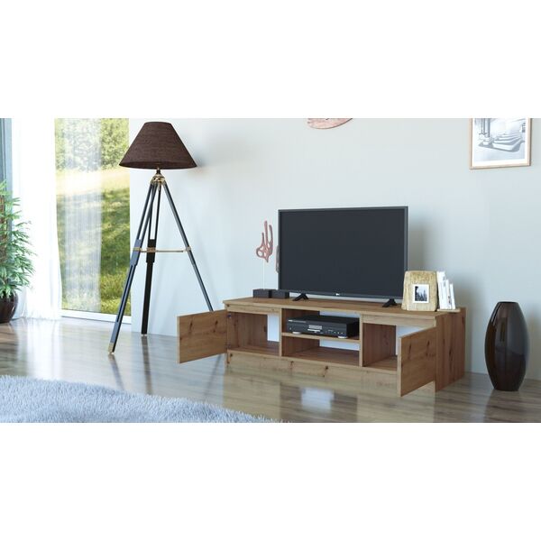 Topeshop Stolik/Szafka RTV Malwa 120CM Dąb Artisan