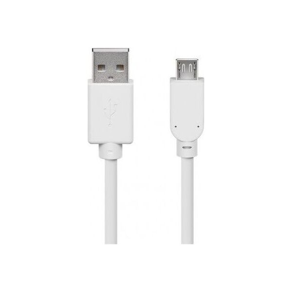 Kabel USB Goobay USB-A - 1 m Biały (533542)