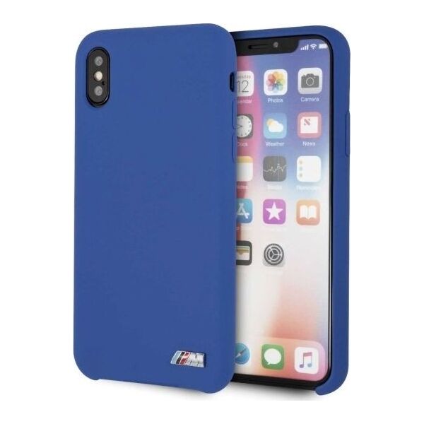 BMW Etui hardcase BMW BMHCPXMSILNA iPhone X /Xs niebieski/navy Silicone M Collection