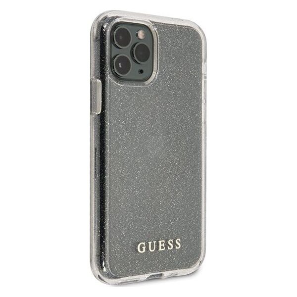 Guess Guess GUHCN58PCGLSI iPhone 11 Pro srebrny/silver hard case Glitter