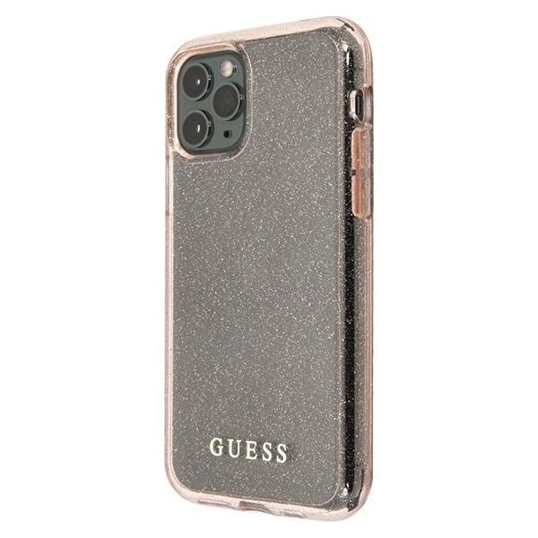 Guess Guess GUHCN58PCGLPI iPhone 11 Pro różowy/pink hard case Glitter