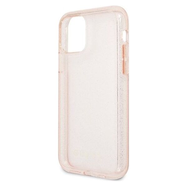 Guess Guess GUHCN58PCGLPI iPhone 11 Pro różowy/pink hard case Glitter