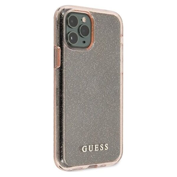Guess Guess GUHCN58PCGLPI iPhone 11 Pro różowy/pink hard case Glitter