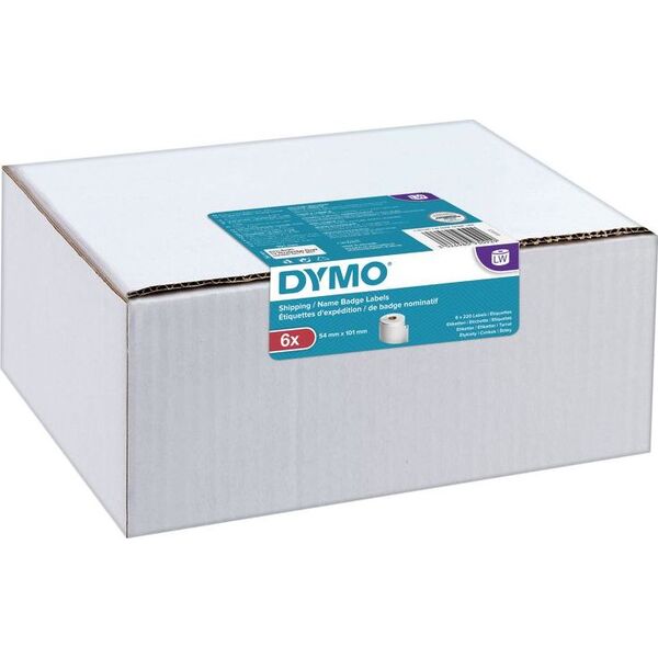 Dymo Etykiety na identyfikator transportowy imienny 101x54mm białe 2093092 6 rolek