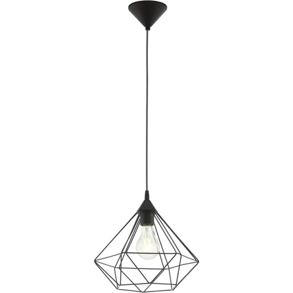 Lampa wisząca EGLO Lampa wisząca druciana Eglo Tarbes 1x60W E27 czarna 94188