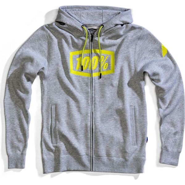 100% Bluza męska Syndicate Hooded Zip Sweatshirt Grey Heather r. L
