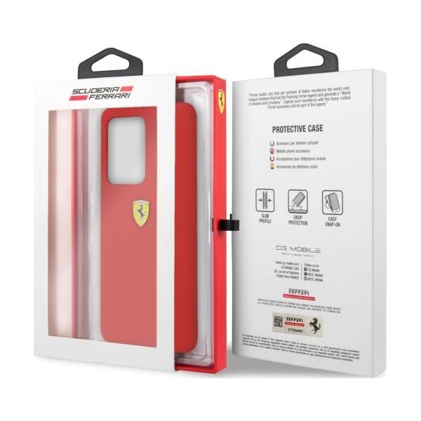 Ferrari Ferrari Hardcase FESSIHCS69RE S20 Ultra G988 czerwony/red Silicone