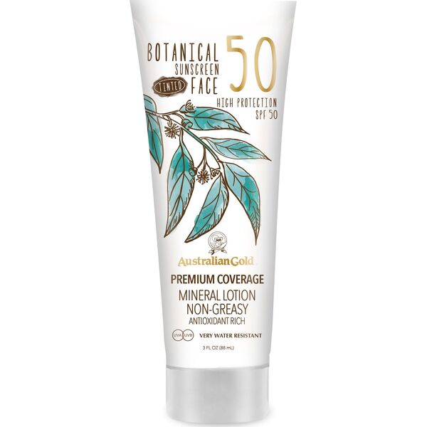 Australian Gold	 Tonizujący krem ​​ochronny do twarzy Botanical Tinted Face Medium-Tan SPF 50 88 ml