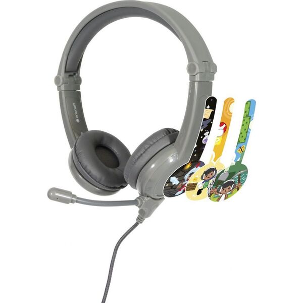 Słuchawki BuddyPhones Galaxy 3+ Szare (BP-GALAXY-GREY)