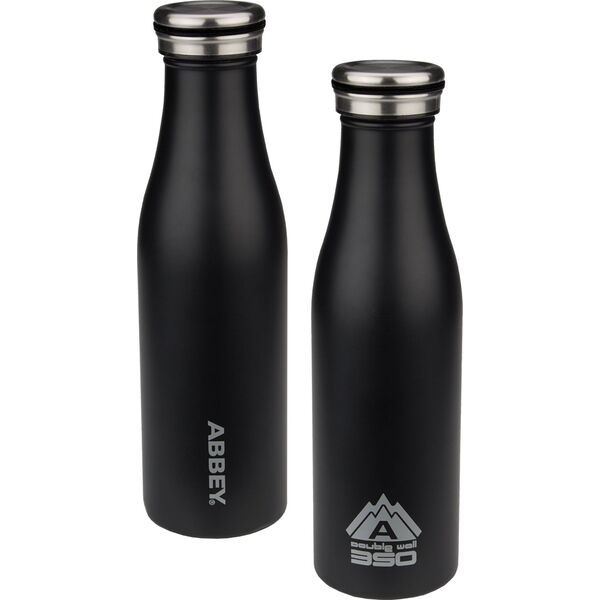 Abbey Butelka termiczna Victoria 450ml czarna