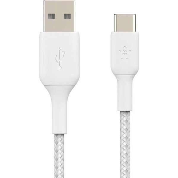 Kabel USB Belkin USB-A - USB-C 2 m Biały (CAB002bt2MWH)
