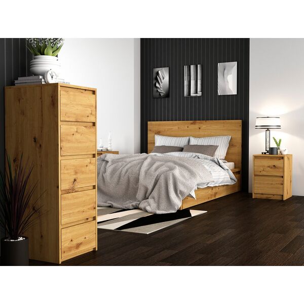 Topeshop SZAFKA NOCNA KARO K2 - DĄB ARTISAN