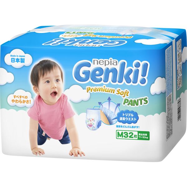 Genki Premium Soft Pants M, 7-10 kg, 32 szt.