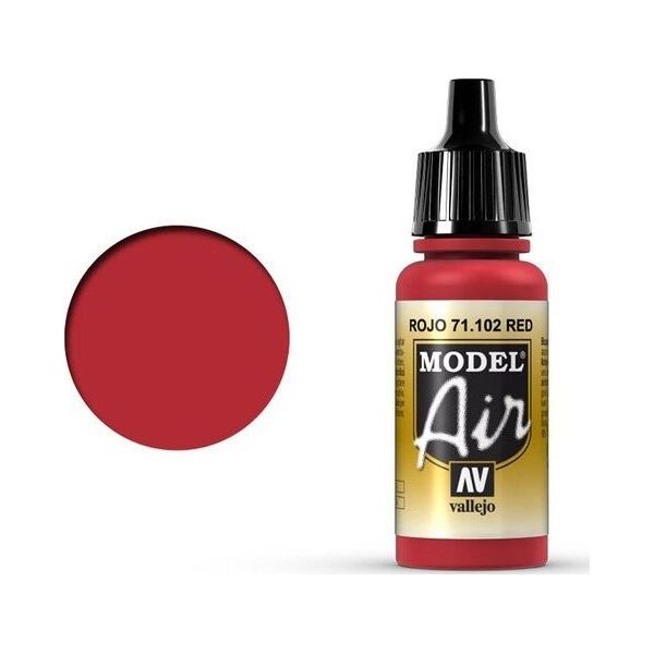 Vallejo Vallejo Model Air Red 71.102 uniwersalny