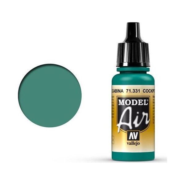 Vallejo Vallejo Model Air Cockpit Emerald Green Faded 71.331 uniwersalny