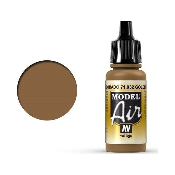 Vallejo Vallejo Model Air Golden Brown 71.032 uniwersalny