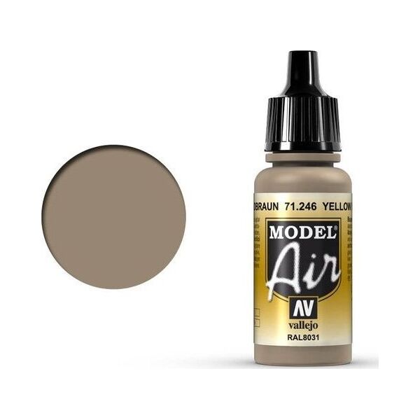 Vallejo Vallejo Model Air Yellow Brown 71.246 uniwersalny