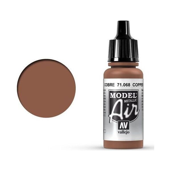 Vallejo Vallejo Model Air Copper Metallic 71.068 uniwersalny