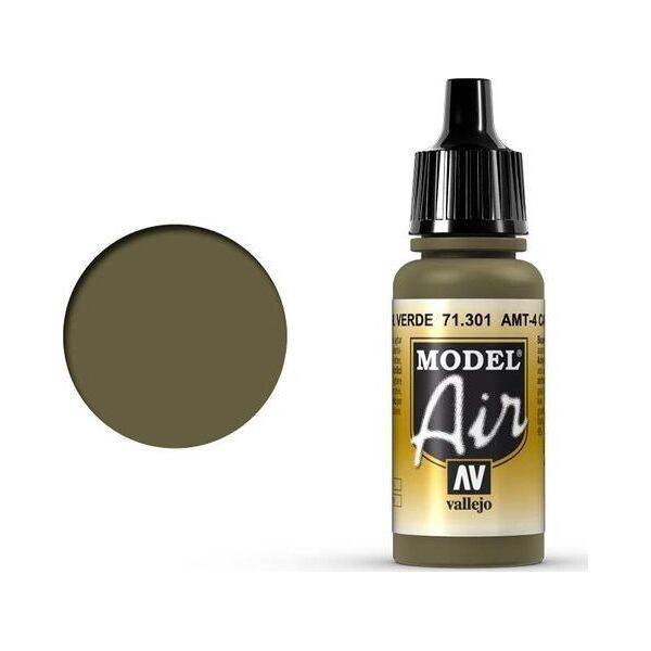 Vallejo Vallejo Model Air AMT-4 Camouflage Green 71.301 uniwersalny