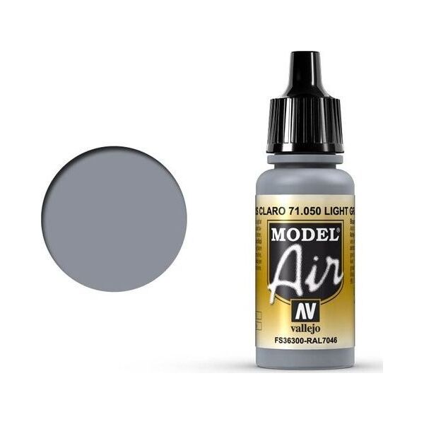 Vallejo Vallejo Model Air Light Gray 71.050 uniwersalny