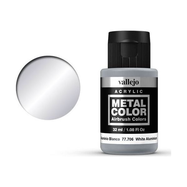 Vallejo Metal Color 77706 White Aluminum Vallejo uniwersalny