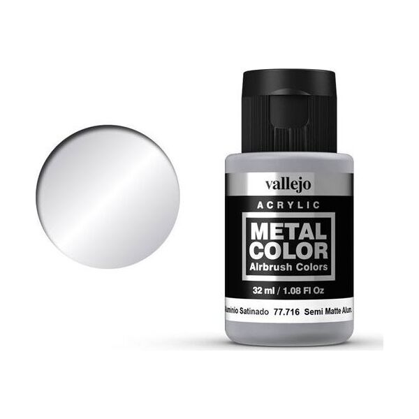 Vallejo Metal Color Metal Color Metal Color 77716 Semi Matt Aluminum Vallejo uniwersalny