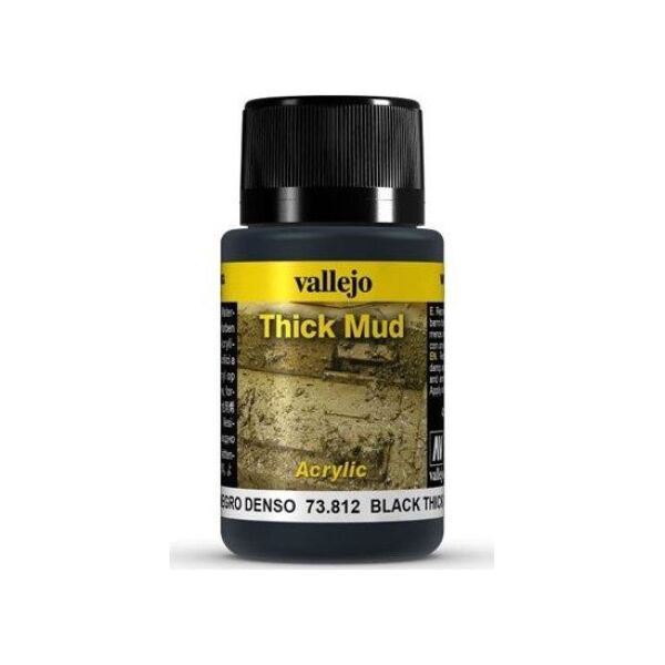 Vallejo Thick Mud Black efekt Błota Vallejo uniwersalny