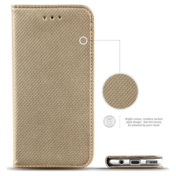 CASE ETUI MAGNET BOOK SAMSUNG GALAXY A81 / NOTE 10 LITE ZŁOTY