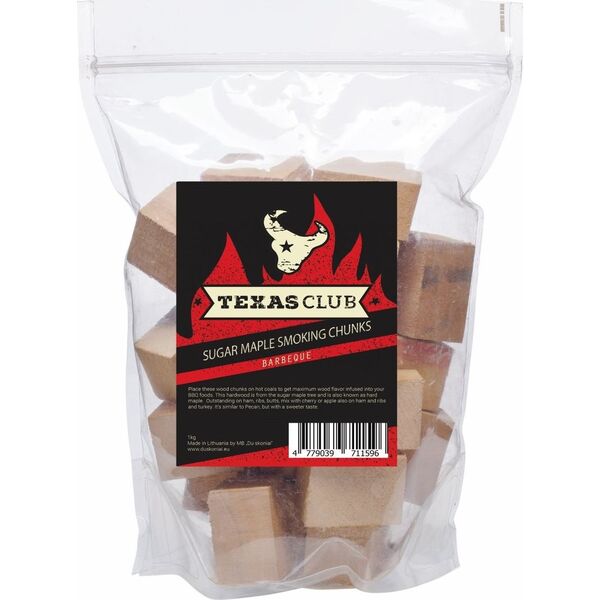 Texas Club Kostki dymne klon cukrowy 1 kg