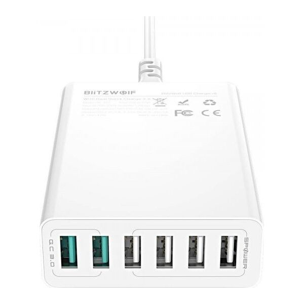Ładowarka Blitzwolf BW-S15 6x USB-A  (BLZ255WHT)