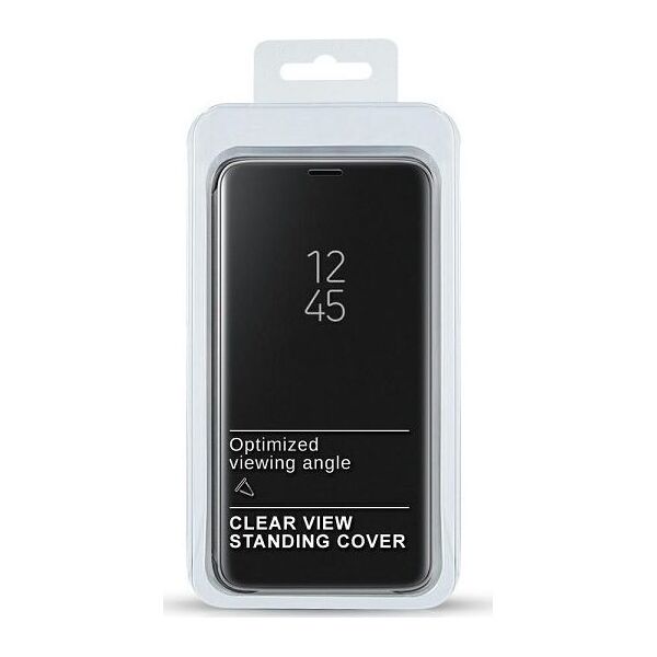 Etui Clear View Samsung A21 A215 czarny/black