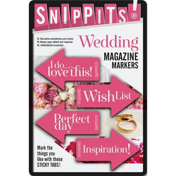 IF Snippits! Wedding znaczniki ślub samoprzylepne