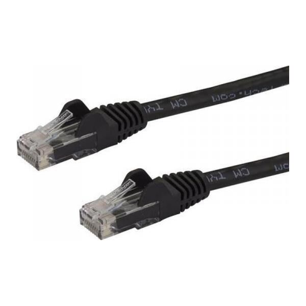 StarTech STARTECH.COM 7,5m CAT6 Kabel - schwarzes CAT6-Patchkabel - Snagless-RJ45 - 24 AWG Kupferdraht - LAN - Ethernet N6PATC750CMBK