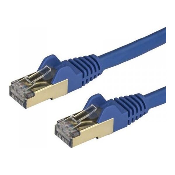 StarTech STARTECH.COM 7,5m CAT6a-Kabel - Blau - RJ45-Ethernet-Kabel - Snagless - STP - Kupferdraht - 10 Gbit 6ASPAT750CMBL