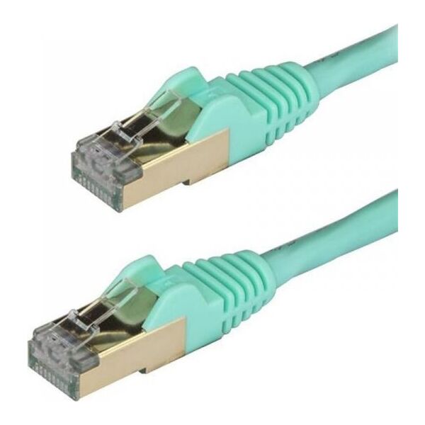 StarTech STARTECH.COM 7,5m CAT6a-Kabel - Trkis - RJ45-Ethernet-Kabel - Snagless - STP - Kupferdraht - 10 Gbit 6ASPAT750CMAQ