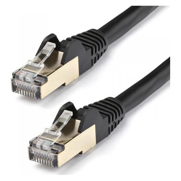 StarTech STARTECH.COM 10m CAT6a-Ethernet-Kabel - Schwarz - RJ45-Ethernet-Kabel - Snagless - STP-Kabel - Kupfer - 10-Gbit Netzwerkkabel