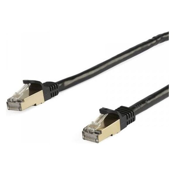 StarTech STARTECH.COM 5 m CAT6a-Ethernet-Kabel - Schwarz - RJ45-Ethernet-Kabel - Snagless - STP-Kabel - Kupfer - 10-Gbit Netzwerkkabel