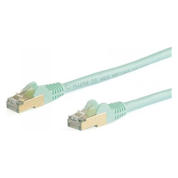 StarTech STARTECH.COM 5 m CAT6a-Ethernet-Kabel - Trkis - RJ45-Ethernet-Kabel - Snagless - STP-Kabel - Kupfer - 10-Gbit Netzwerkkabel