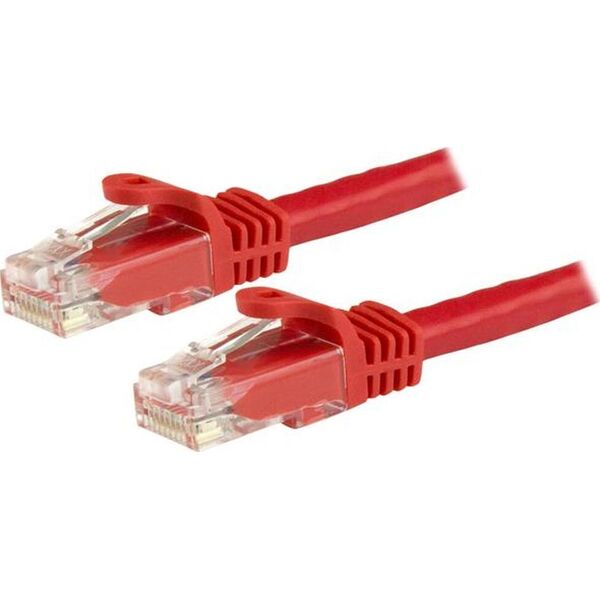 StarTech STARTECH.COM 1,5m CAT6 Kabel - rotes CAT6-Patchkabel - Snagless-RJ45 - Kupferdraht mit 24 AWG - LAN - Ethernet N6PATC150CMRD