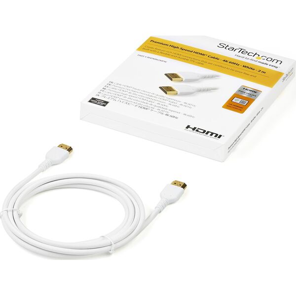 Kabel StarTech HDMI - HDMI 2m biały (RHDMM2MPW)