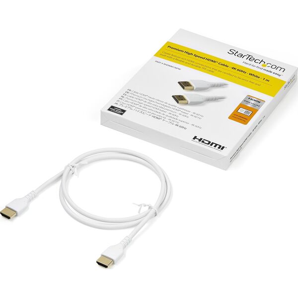 Kabel StarTech HDMI - HDMI 1m biały (RHDMM1MPW)