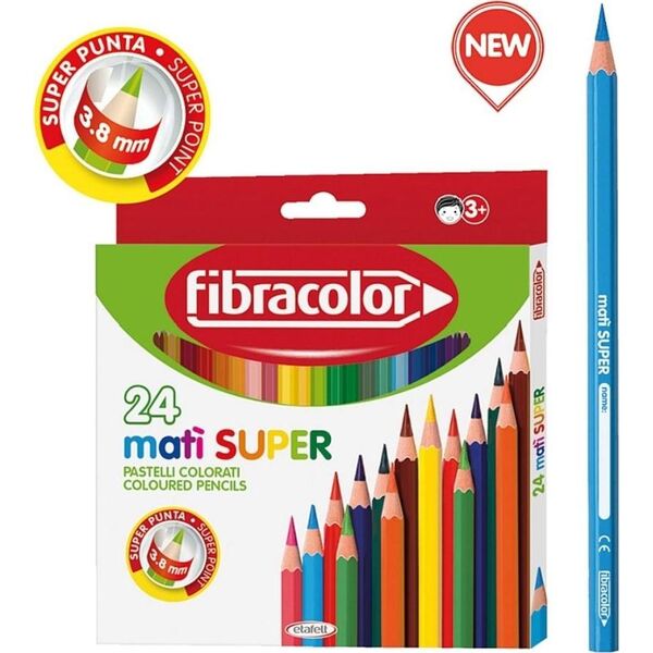 Fibracolor Kredki Mati Super 24 kolory (372942)