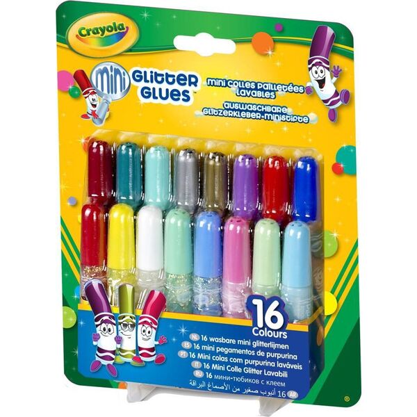 Crayola Mini kleje brokatowe 16 sztuk