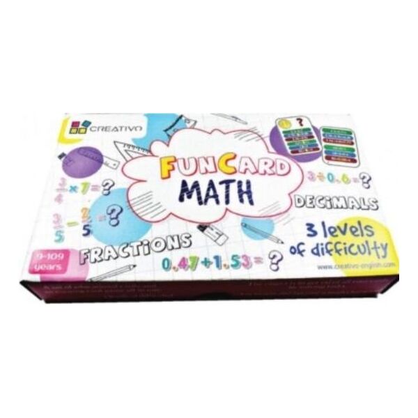 Creativo Fun Card Math (ułamki zwykłe, ułamki dziesiętne)