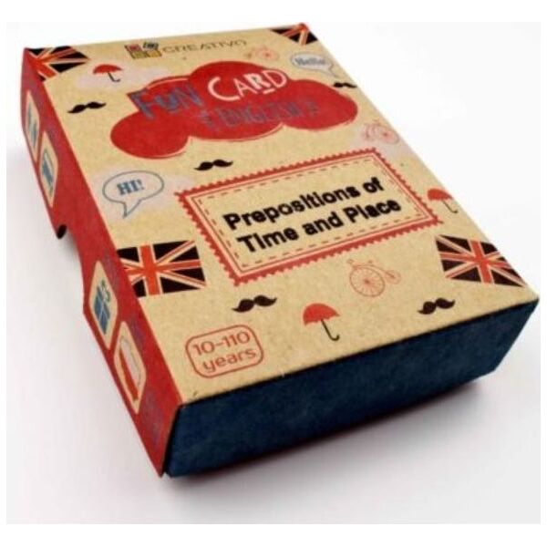 Creativo Fun Card English Prepositions of Time and Place